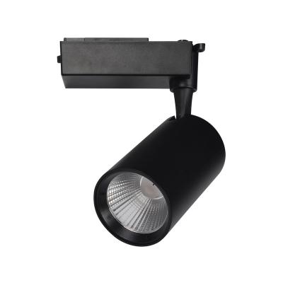 China Modern NEXLEDS CTL16 30W black color hot sales aluminum fixtures spotlights spot rail ceiling lamp cob led track light for sale