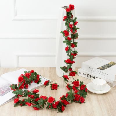 China 2021 Hot Seller 250CM Rose Artificial Flowers Party Amazon Peony Vine Garden Arch DIY Wedding Decoration Plant Vine for sale