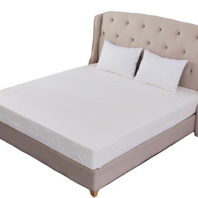 China Wholesale Single Bed Protector Brushed Microfiber Pongee Quiet Super Soft Waterproof Mattress Cover for sale