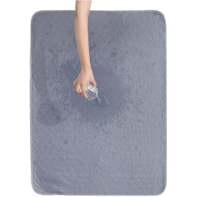 China Durable Washable Reusable Waterproof Dog Anti-Slip Pet Training Mat Pee Pads for sale