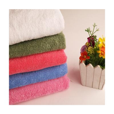 China Heavy Tela De Algodon Terry Cloth Towel Fabric 100% Cotton Solid Color Waterproof Loop for sale