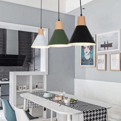 China Home Dining Room Wrought Iron Chandeliers e27 Modern Design Black Kitchen Led Pendant Light for sale