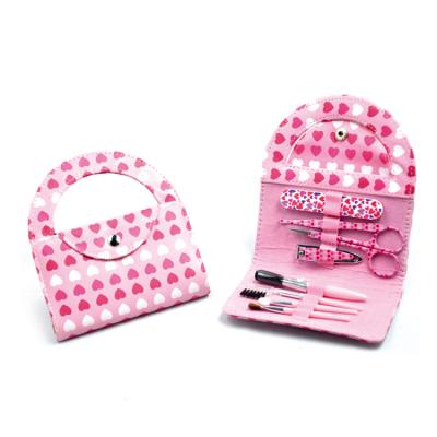 China Purse Handbag Color Popular Pink French Manicure Set for sale