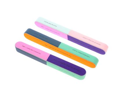 China EVA 7 in 1 Colorful Nail Emery Board, Disposable Nail File, Nail Buffer Block for sale