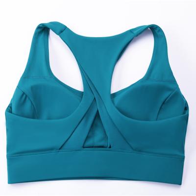 China Breathable Lightweight Soft Padded Workout Gym Sports Bras Women Top Naked Feel Sports Bra Fitness Yoga Bra Top for sale