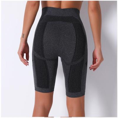 China 2022 Amazon Streetwear Fashion Beach Breathable Hot Selling Solid Knitting Workout Shorts Yoga Shorts for sale