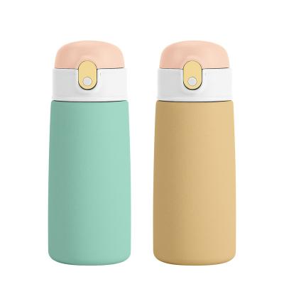 China BPA Free Sustainable Stainless Steel Personalized Kids Water Bottles With Sip Straw for sale