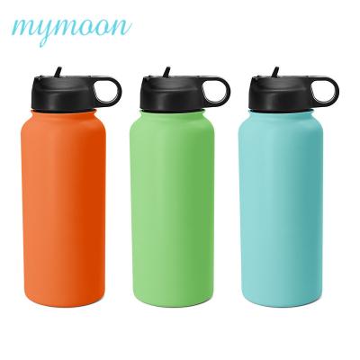 China Factory Sustainable Wholesale 32 Ounce Double Wall Wide Mouth Empty Insulated Stainless Steel Water Bottle Volume for sale