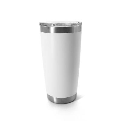 China Sustainable Powder Coated Coffee Tumbler Mugs 20 Oz Double Wall Stainless Steel Vacuum Insulated Tumbler for sale