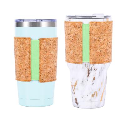 China Customized Size Modern Cork Bottle Sleeve For Stainless Steel 20 Ounce 30 Ounce Tumbler for sale