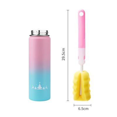 China 29.5cm Sponge Water Bottle Brush Viable Clean Water Bottle for sale