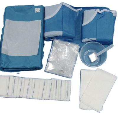 China Convenient Cardiovascular Surgical Drape Medical Surgical Packet For Cardiovascular Precedure Surgical Medical Kit For Cardiac Surgery for sale