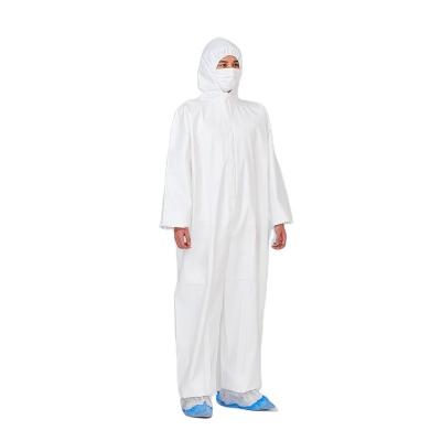 China SMS Isolation Gown Disposable Waterproof Non-Surgical Isolation Gown Isolation Clothing Suit White Soft/Dustproof/Isolation Raincoat With Band for sale