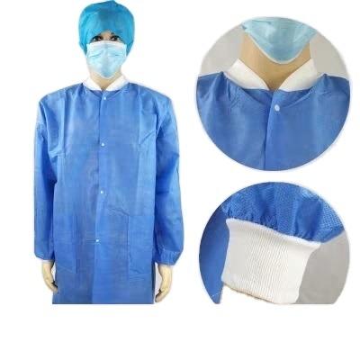 China High Quality PP+PE Disposable Medical Coats Lab Coat, Doctors Uniform Coats For Hospital for sale