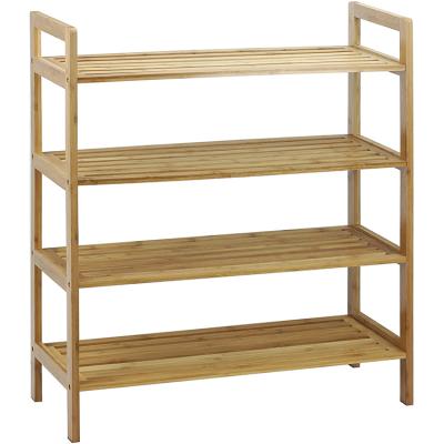 China Modern Professionally Made Multifunctional Wooden Bamboo Wooden Shoe Rack Organizer for sale