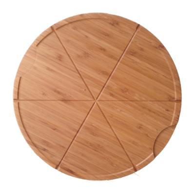 China Sustainable Customized Logo Restaurant Food Grade Wooden Pizza Serving Board for sale