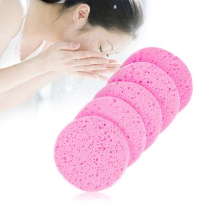 China Wholesale New Type PVA Round Face Wash Soft Cleansing Facial Cleansing Sponge, Exfoliant Makeup Removing Sponge for sale