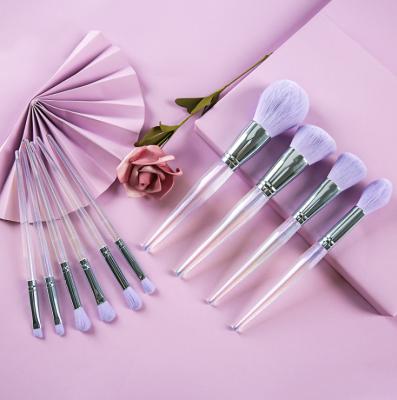 China Angular Blush Professional Logo 10pcs Custom Private Label Makeup Set Brush With Case, New Makeup Brush Styles for sale