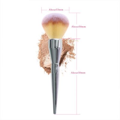 China Factory Direct Sales New Design Small Flat Brush Moq Set Silver Shimmer Vegan Professional Hot High Quality High Quality Makeup Brush for sale