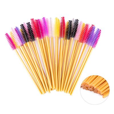 China Crystal Eyelash Mascara Wand Brush Crystal Tube Disposable Mascara Wands 50pcs, High Quality Disposable Eyelash Extension Cleaning Brush for sale