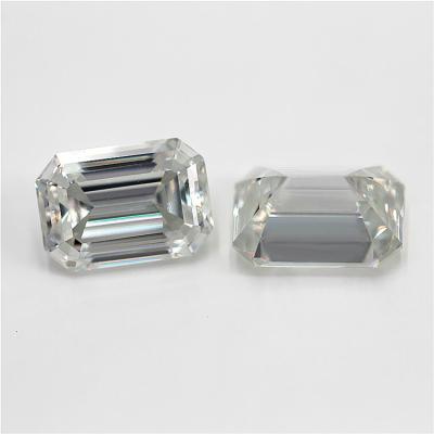 China Direct Good Quality Fancy Shape Polishing Emerald Moissanite Loose Stone From DEF Factory for sale