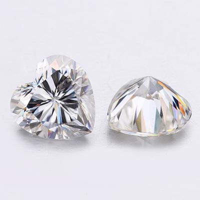 China Lab Created Moissanite Polishing Diamond For Jewelry Making Moissanite Loose Stone Heart for sale