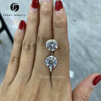 China Super White Faber Jewelry VVS 6.5-11mm Color Play Or Fire Series Form Moissanite D Color for sale