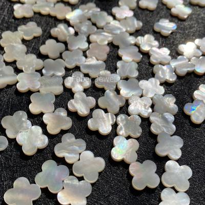 China Natural white pearl cheap price 13x13mm pearl color play or clover for sale