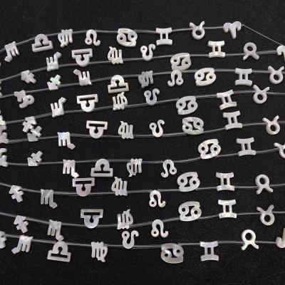 China Color Set or Fire Most Popular 8x10mm Twelve Constellations for Dangling Pearl Beads for sale