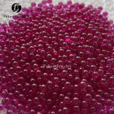 China High Quality Polishing Ruby Corundum Ball 3mm Smooth Ruby Sphere for sale