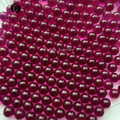 China Hot Sale Product Ruby Terp Pearls No Hole Polishing Ruby 6mm Beads for sale