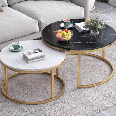 China (Other)Adjustable Modern Nesting Coffee Table Set Of 2 For Living Room Balcony Office Stacking Side Tables End Table Metal Nightstand View for sale