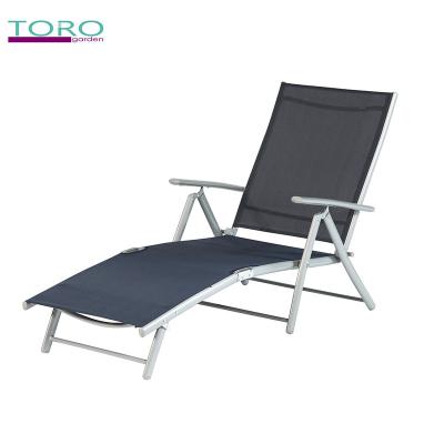 China Modern Colorful Steel Balanced Lounge Folding Reclining Beach Fishing Chair Sun chaise longue deck chair beach for sale