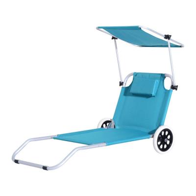 China Easy-carry beach chair with canopy shade for sale