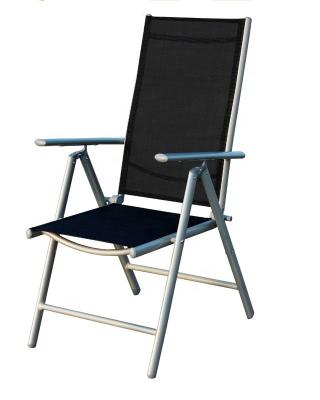 China Adjustable Backrest Aluminum Outdoor Most Comfortable Folding Chair With Armrest for sale