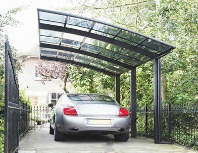 China Heavy Duty Sun Proof Drive Easy Access Wind Resistance 122 Km/h Aluminum Carport Frame Door Driveway Canopy Carports for sale