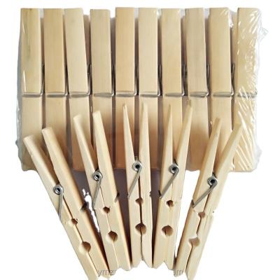 China Fashion Contemporary Design Bamboo Clothespin Bamboo Clips Clothing Clips for sale