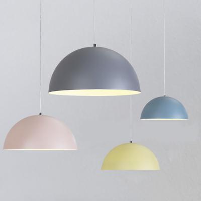 China Nordic creative simple modern metal colorful painted pendant lamp for home and restaurant for sale