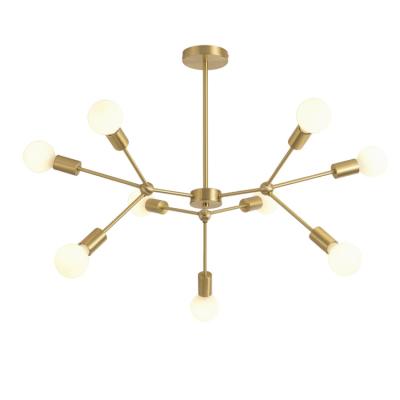 China Home/Hotel/Restaurant/Bar/Living Room/Shop Pendant Light China Supplier Modern Adjustable Copper Chandelier For Home Hotel for sale