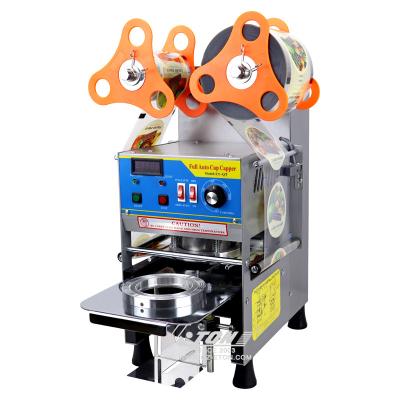 China Super full automatic beverage grade table top shrink film sealing machine for plastic cup for sale