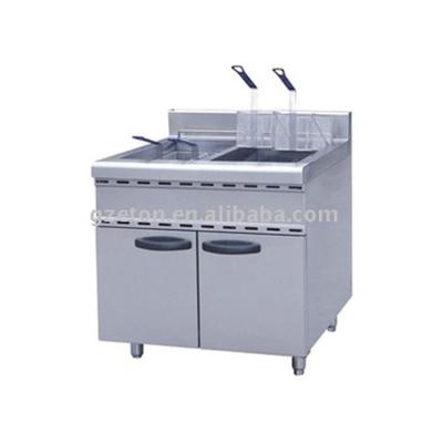 China food & Beverage Shops 2-Tank Gas Fryer With Cabinet ET-JS-RFx2 for sale