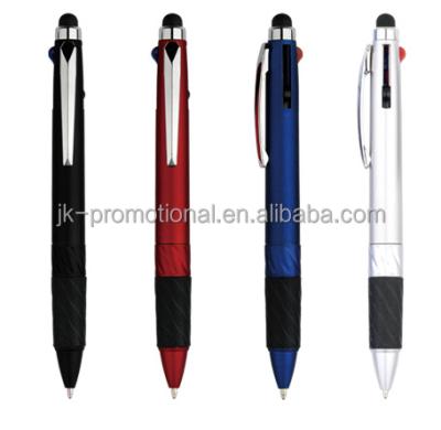 China Promotional Pen Promotional Triple Color Pen With Stylus for sale