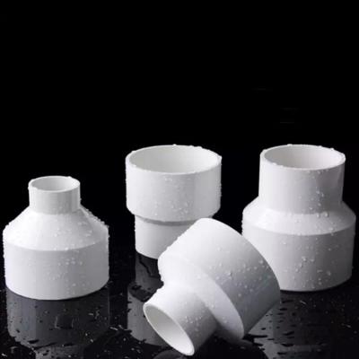 China Construction PVC Material Joint Reducer Plastic Plumbing Pipe Fittings Eccentric Reducer for sale