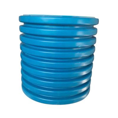 China Municipal drainage and sewage system technician. PVC-M impact resistant double-wall corrugated pipe DN400 large diameter ventilation and exhaust buried drainage pipe for sale