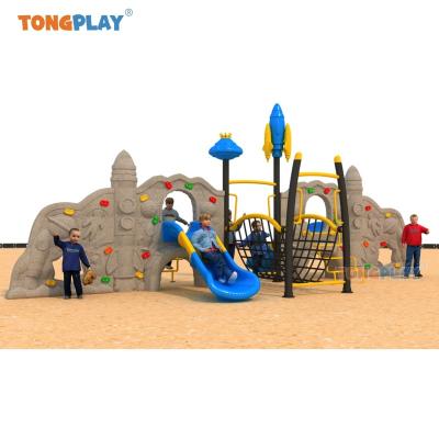 China Anti-slip Outdoor slide climbing frame rope net gym equipment with the countryside for sale