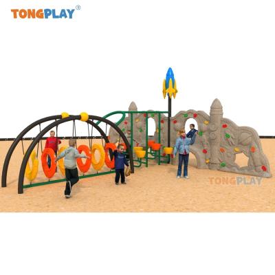 China Anti-slip Outdoor slide climbing frame Climbing Wall Outdoor Playground Equipment Climbing Rock Walls Structure for Children for sale