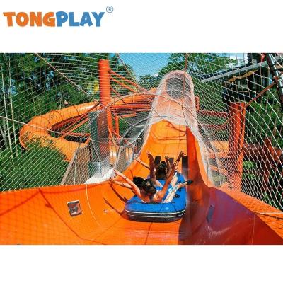 China Eco-friendly Roller coaster series Tong play factory kid plastic creative amusement slide equipment and adult's outdoor water park playground for sale