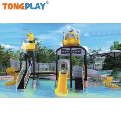 China Eco-friendly Tong play factory large fantasy creative kid plastic creative amusement slide equipment children's outdoor water park playground for sale