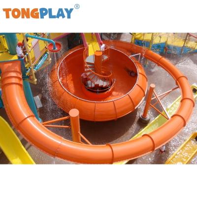 China Eco-friendly Bowl slide series large Tong play factory kids plastic creative amusement slide equipment adult's outdoor water park playground for sale