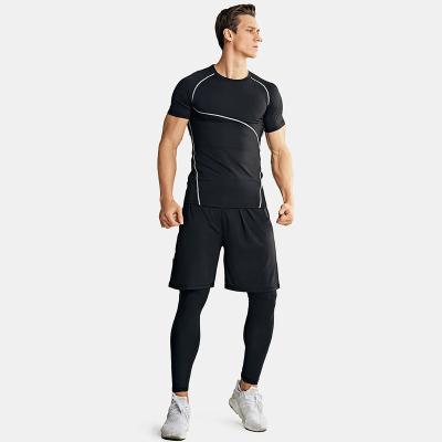 China Breathable Breathable Logo Mens Fashion Gym Clothing Custom Sports Wear / Fitness Tracksuit Men Gym Wears for sale